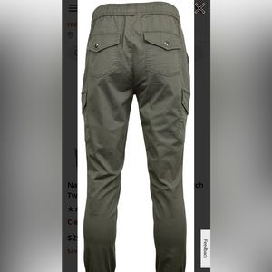 Ladies XL Natural reflections comfort cargo pants, gun metal gray in color.